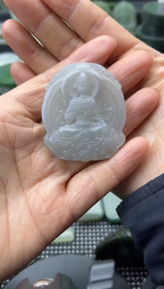 未镶嵌和田玉珠宝半成品菩萨