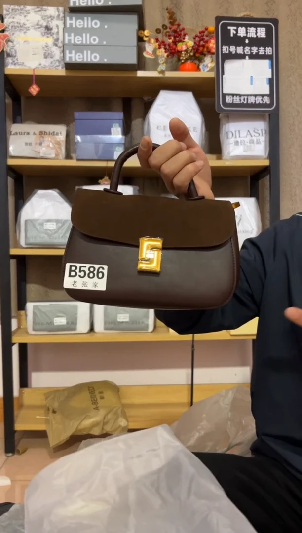 小牛剖层皮革老张家女包586