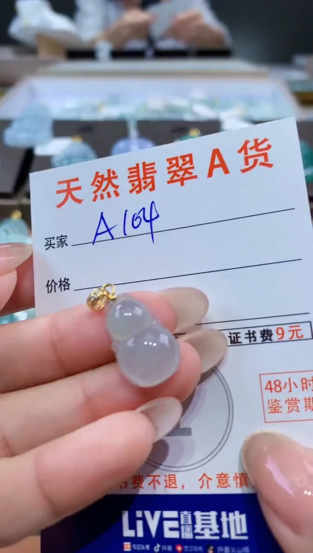 颈饰未镶嵌翡翠天然缅甸翡翠A货挂件