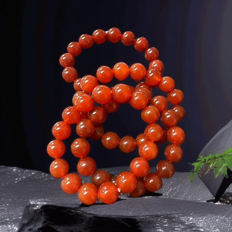 红玛瑙  单圈手串 经典 时尚 大气款