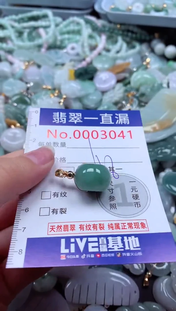 翡翠未镶嵌吊坠(不含链)3041