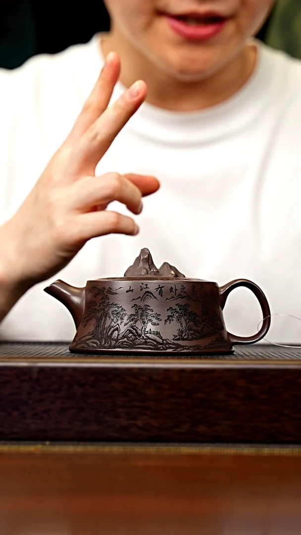 茶壶紫砂宜兴原矿 半手工 紫砂壶容量200CC