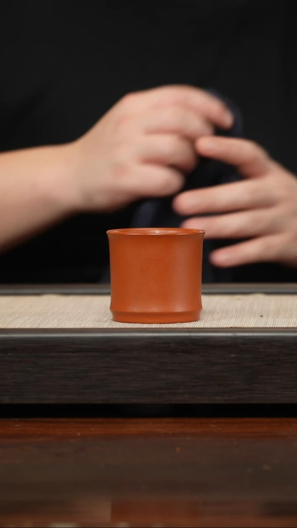 【闪购商品】紫砂茶壶朱泥竹节杯