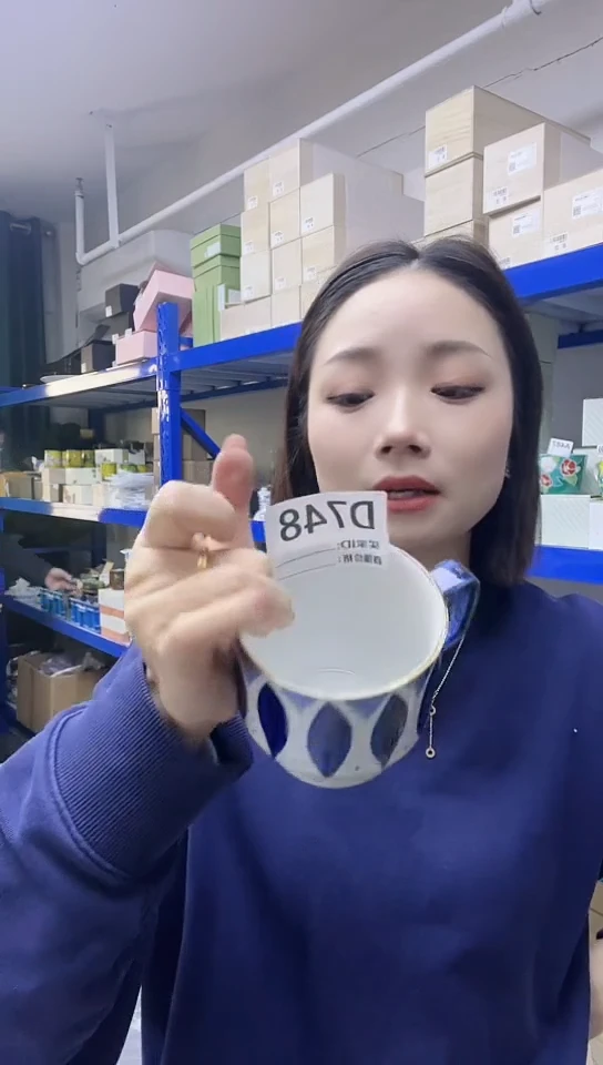 【闪购商品】瓷片全新高端翔芳窑D748杯一只