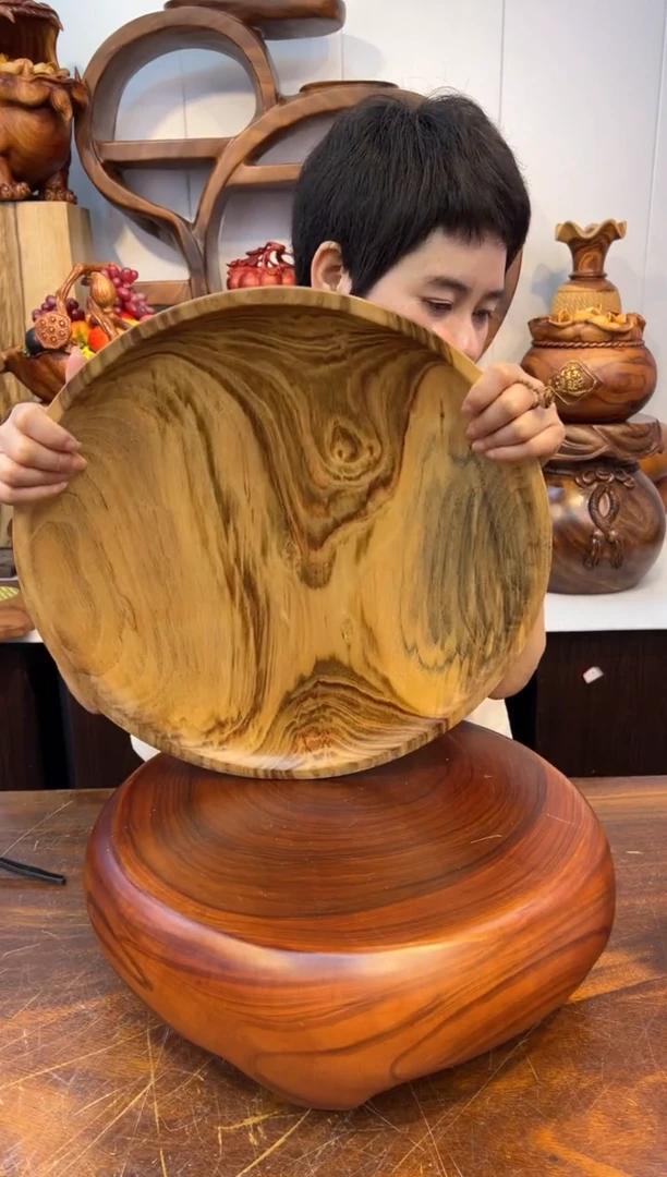 木实木创意大圆盘