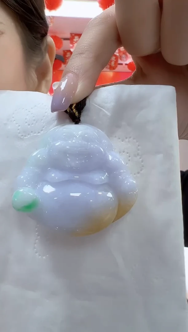 翡翠未镶嵌颈饰孤品佛公