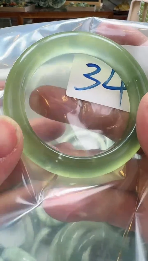 【闪购商品】岫玉手镯未镶嵌58圈口34号