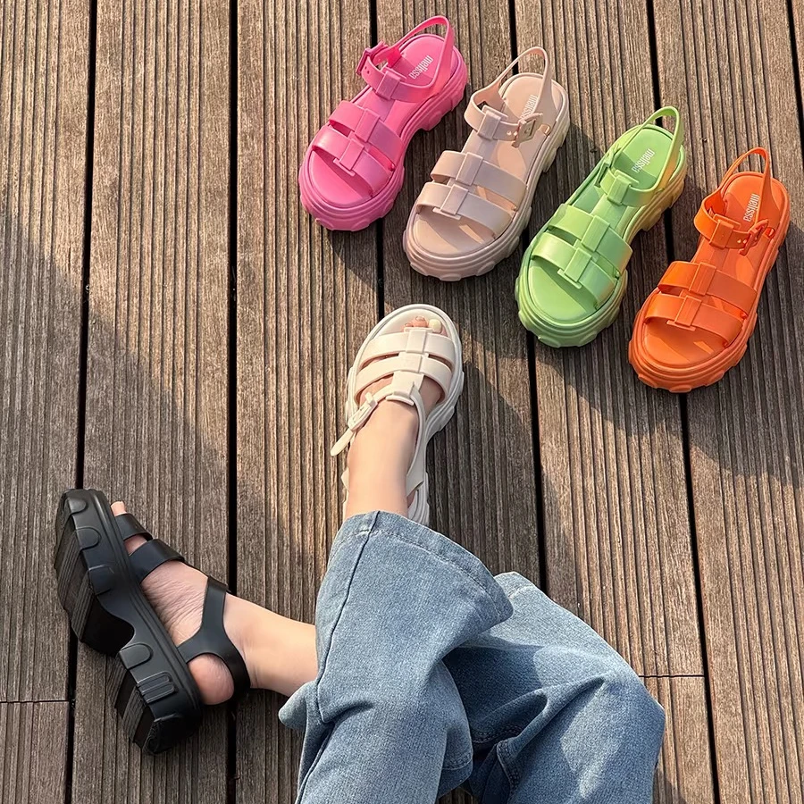 品牌女鞋清仓厚底罗马鞋凉鞋【脚瘦正常拍 胖脚拍大一码】