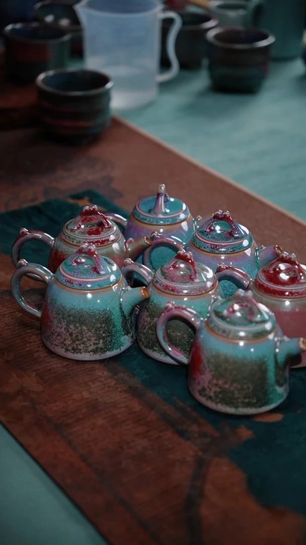 22-7秦权壶（苗幸伟 窑变随机）