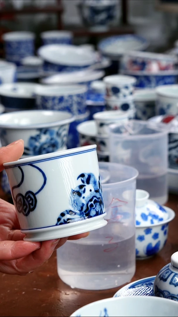 景德镇高端茶器景德镇墨奈纯手工手绘高端茶器