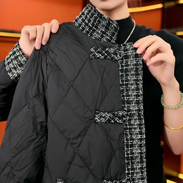 2025新款气质小香风简约时尚休闲百搭保暖加厚外套-x