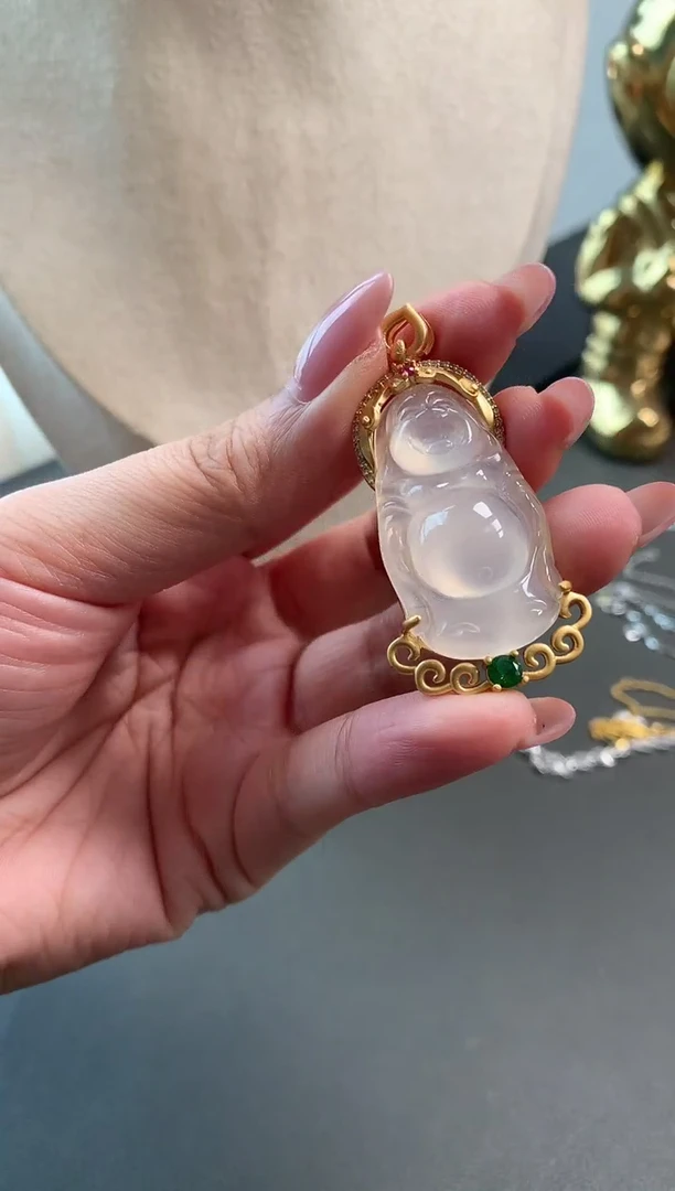 玛瑙/玉髓颈饰未镶嵌吊坠