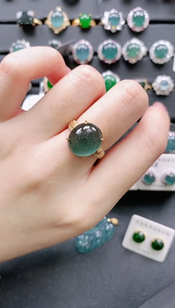 【闪购商品】翡翠戒指银S925镶嵌11111111