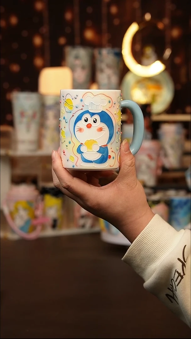 (玉泥）景德镇手工手绘文创陶瓷杯