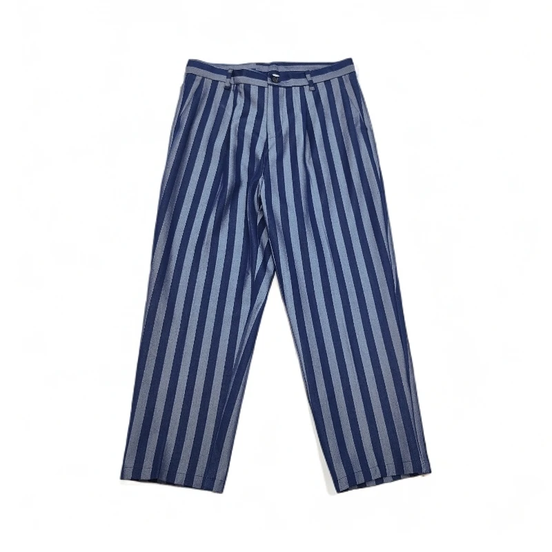 休闲裤男微宽松韩版潮流青少年条纹长裤简约男士时尚长裤24105