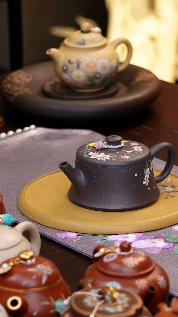 ?原矿紫砂手工壶杯子朱泥