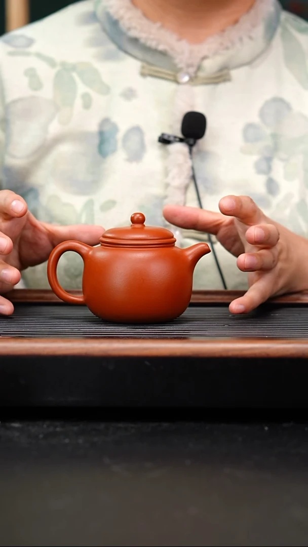 茶壶紫砂赵庄朱泥匏尊200cc吴国仙