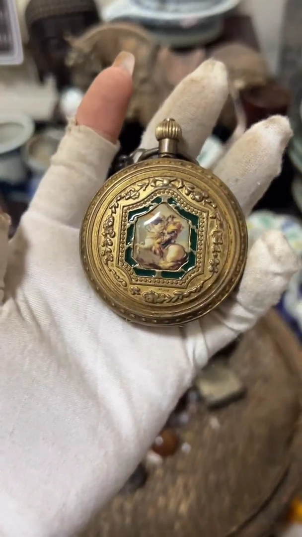 铜云*岳小怀表把件，看好在拍