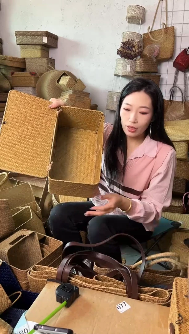草编草编包/草编收纳盒微瑕疵