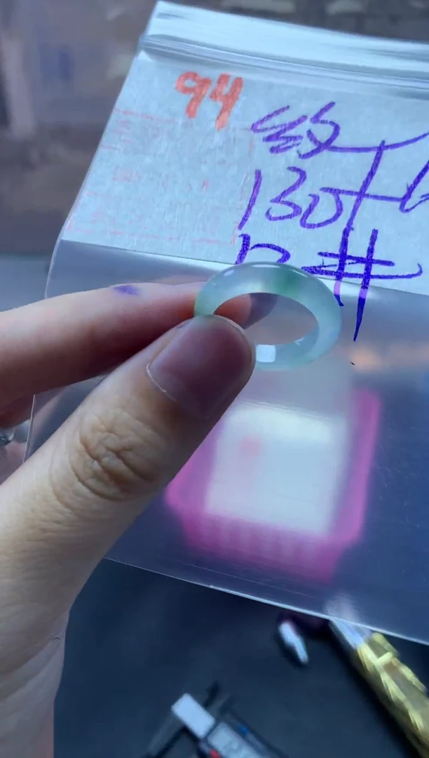 未镶嵌定制翡翠阿*戒圈12#140毛货需精细抛光