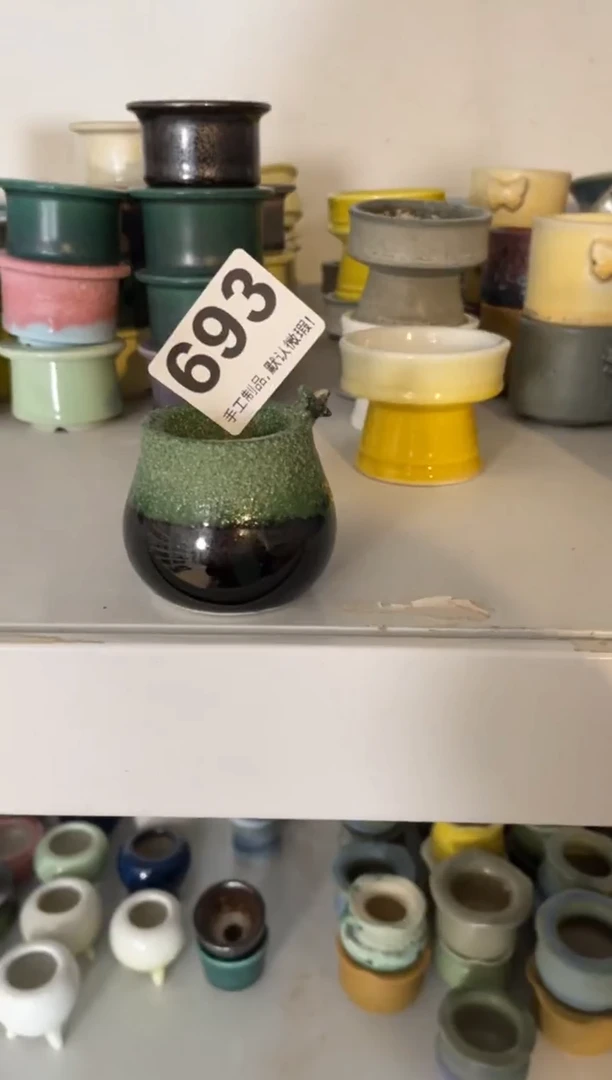 瓷片693知木小芳花盆