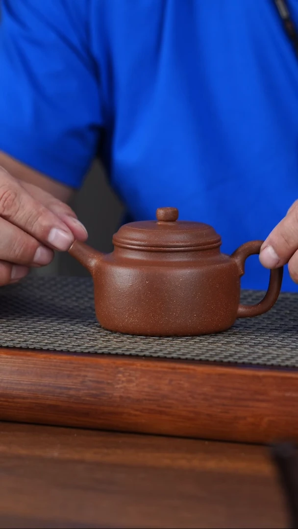 茶杯紫砂原矿红降坡泥德钟