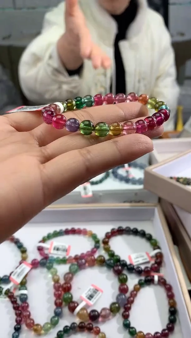 【闪购商品】碧玺手串未镶嵌多样性发一条