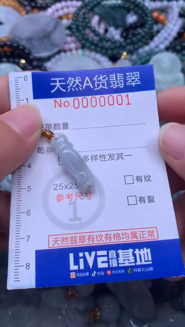 颈饰未镶嵌翡翠天然翡翠