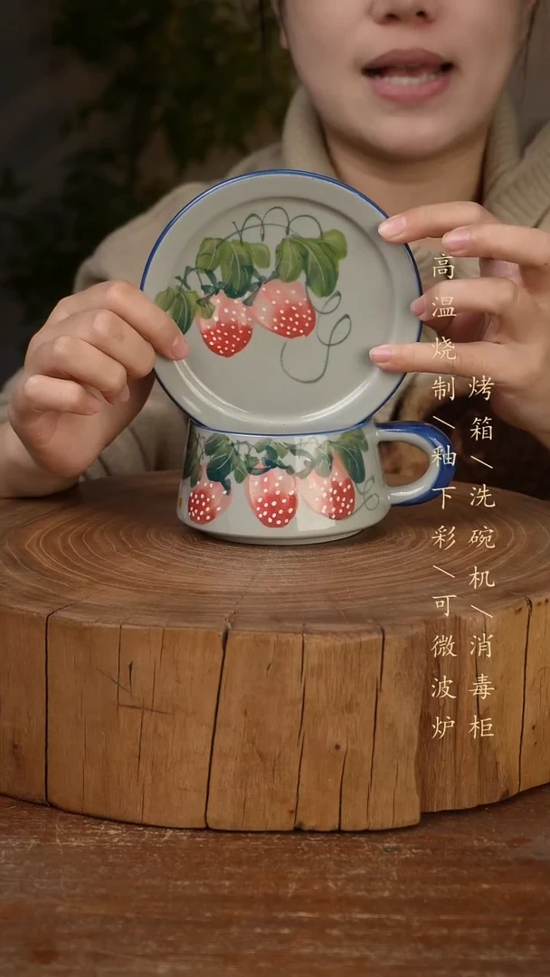 碗瓷景德镇手工手绘高温瓷釉下彩