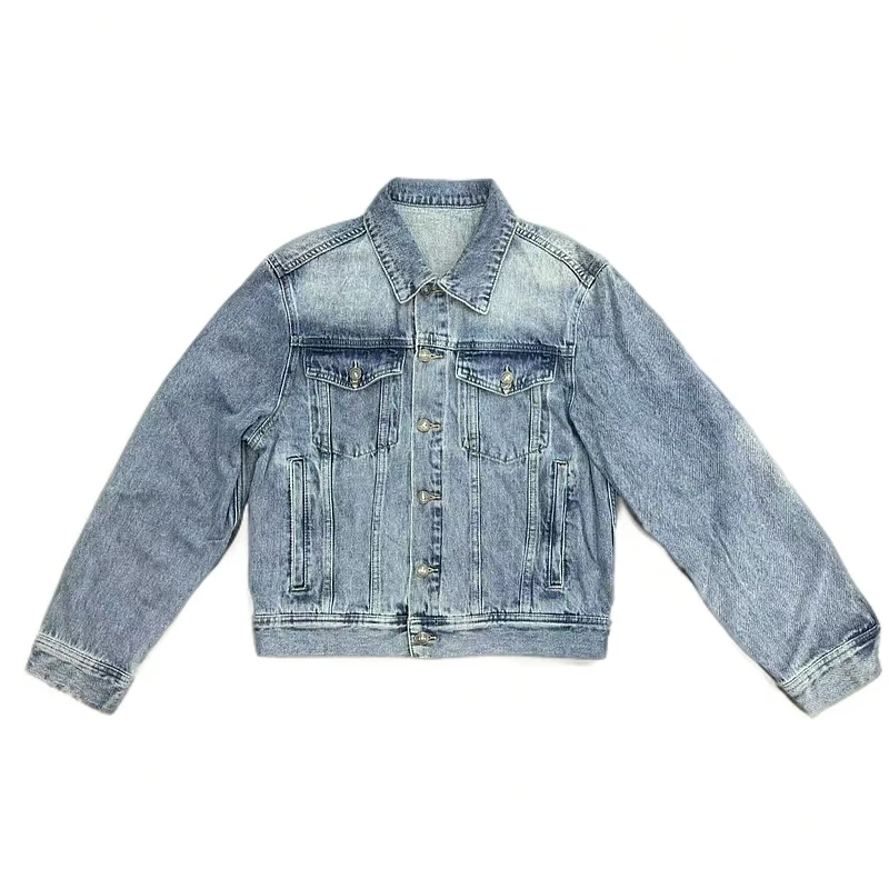 南油高端复古水洗牛仔外套女56019