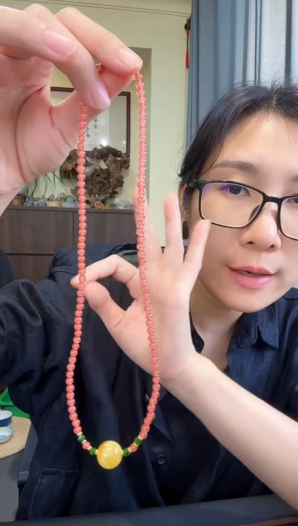 南红玛瑙未镶嵌颈饰00000450