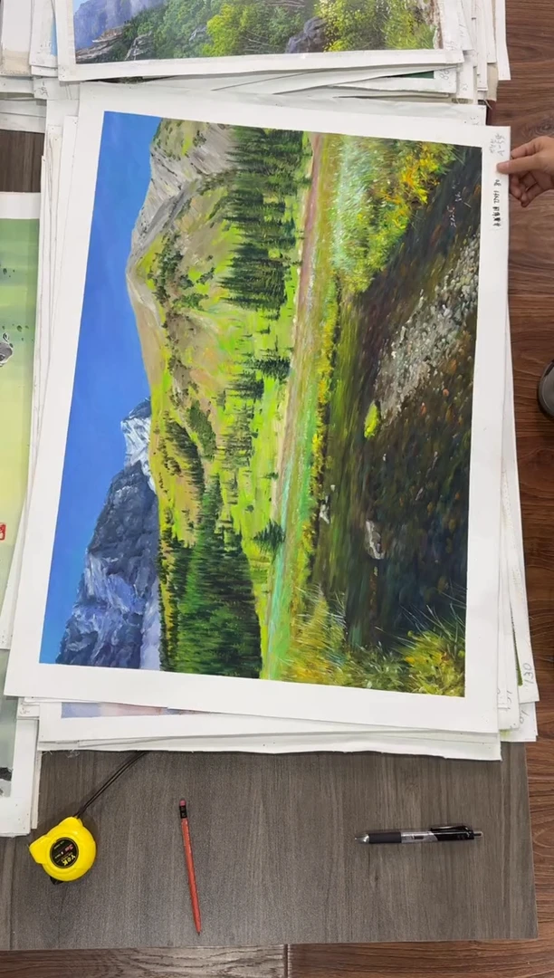 油画【90号】约50*70丨朝鲜原创纯手绘孤品油画丨顺丰包邮