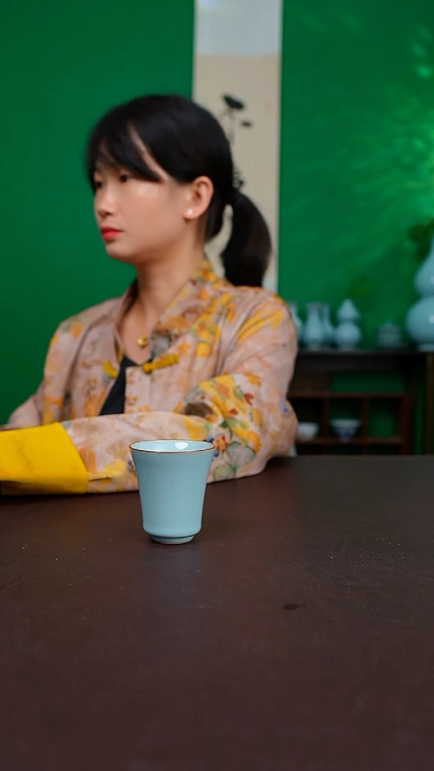 一级天青铜口闻香杯 带礼盒