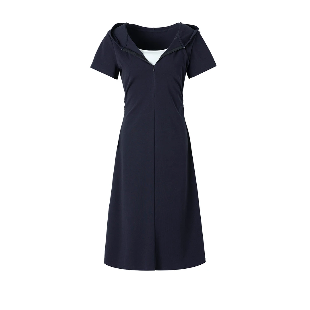 2025气质百搭纯色立领本夏季新款连衣裙-K25W0050-H