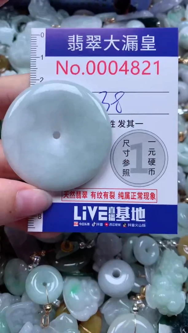翡翠未镶嵌吊坠(不含链)4821