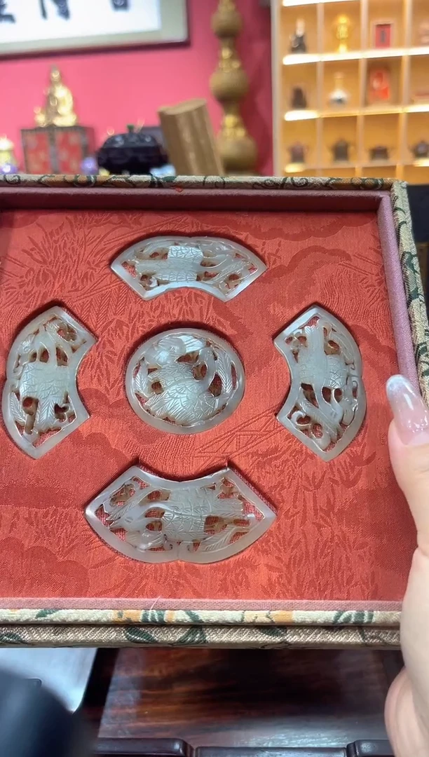 和田玉未镶嵌挂件仙鹤摆件