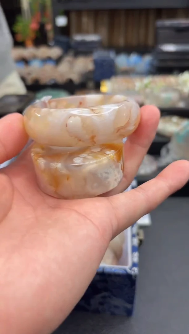 未镶嵌手镯石英质玉88(57圈赠送镯心)