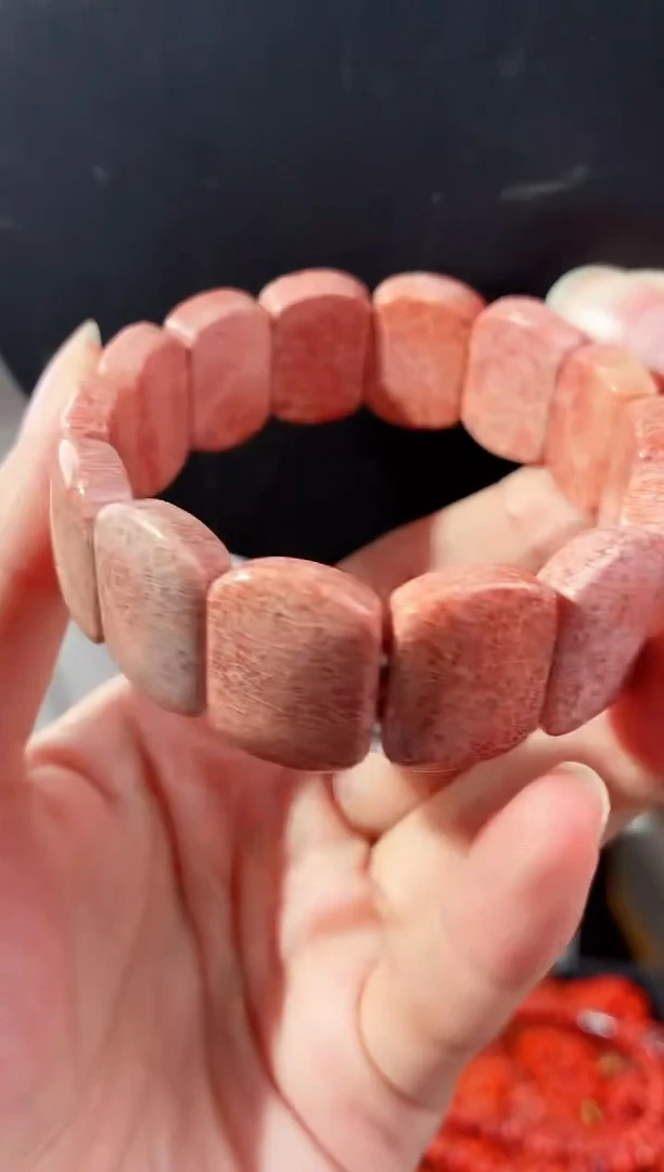 未镶嵌手牌硅化珊瑚（珊瑚玉）939