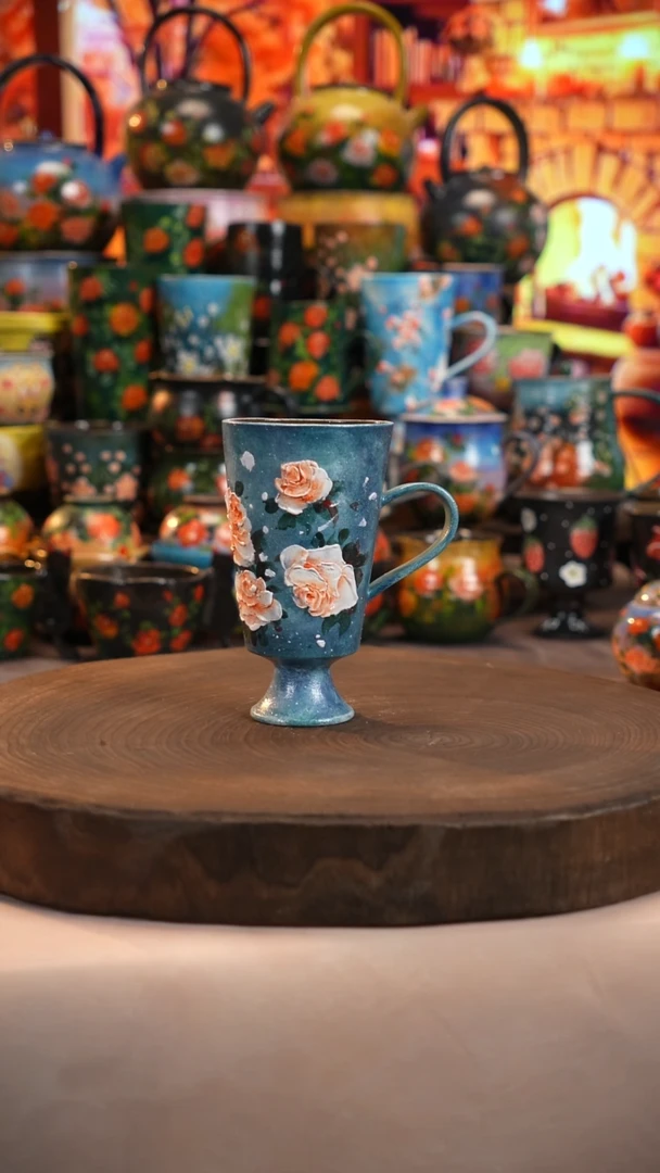 油画   釉下彩   杯子