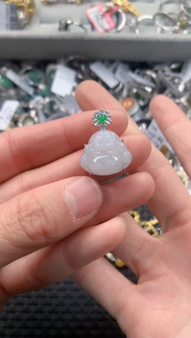 银S925镶嵌戒指翡翠111   10