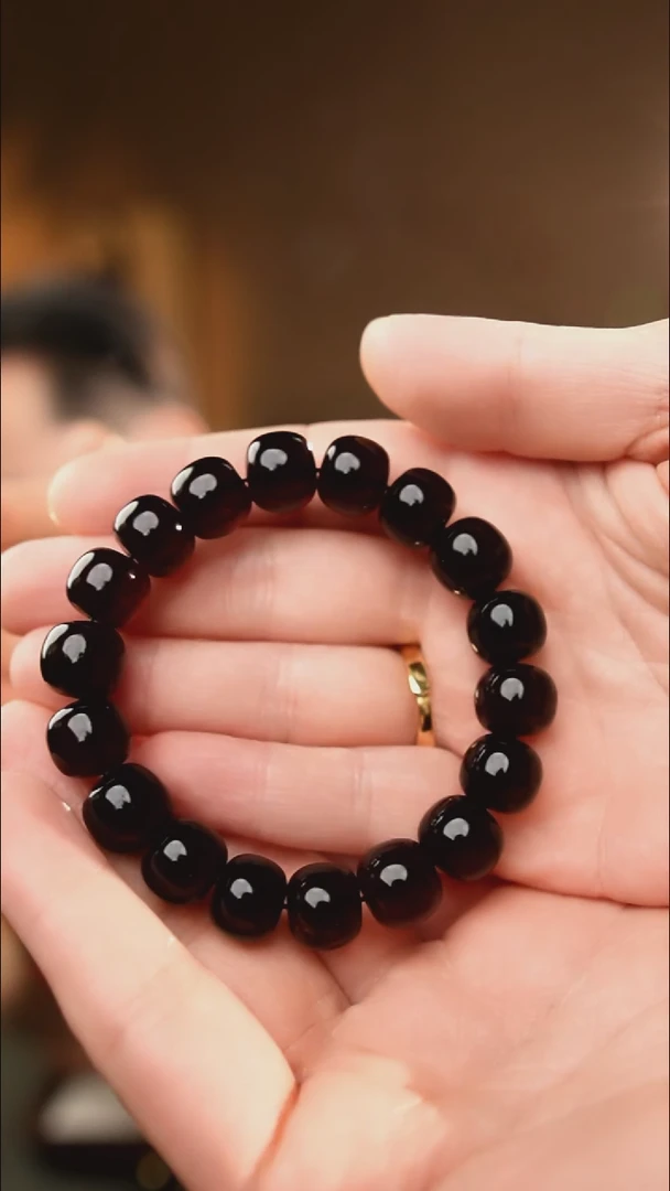 琥珀颈饰未镶嵌12+翳珀老型手串