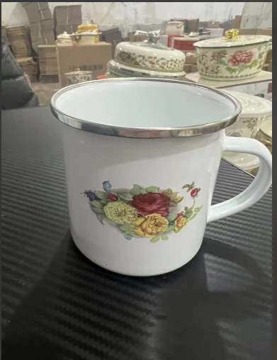 珐琅搪瓷水杯微瑕1个