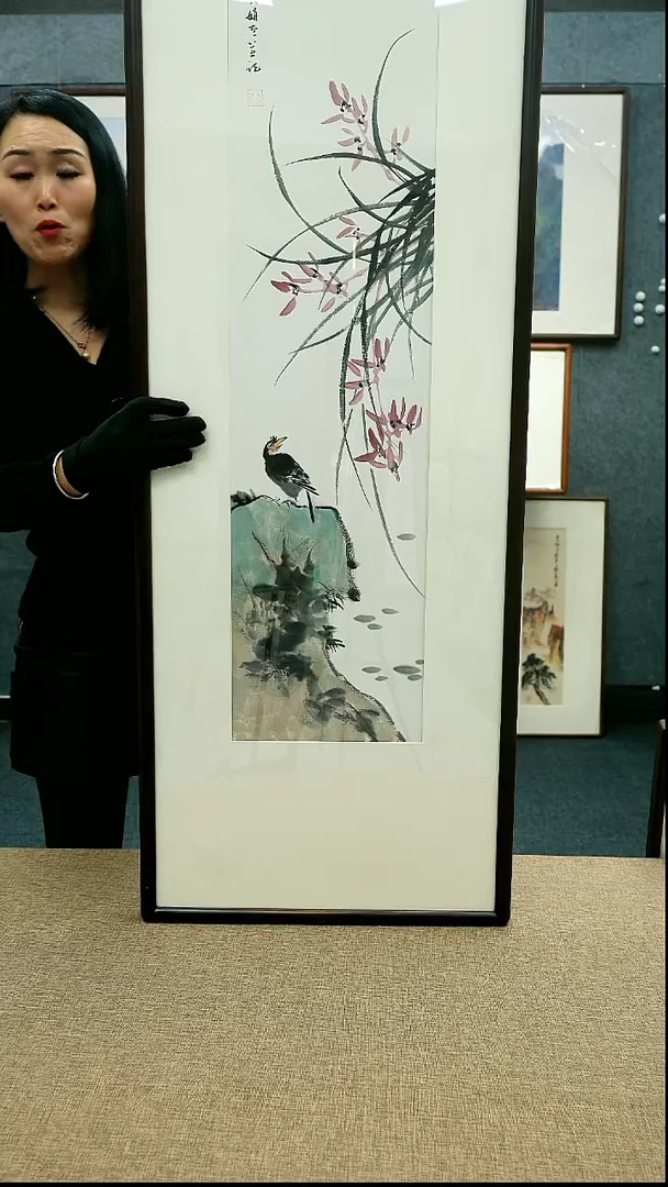 【闪购商品】国画放漏/黄文娟147*47带框