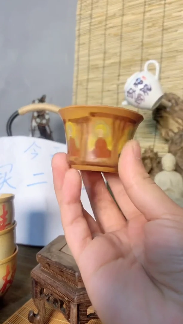 杯音陶诗墨手工手绘瓷器