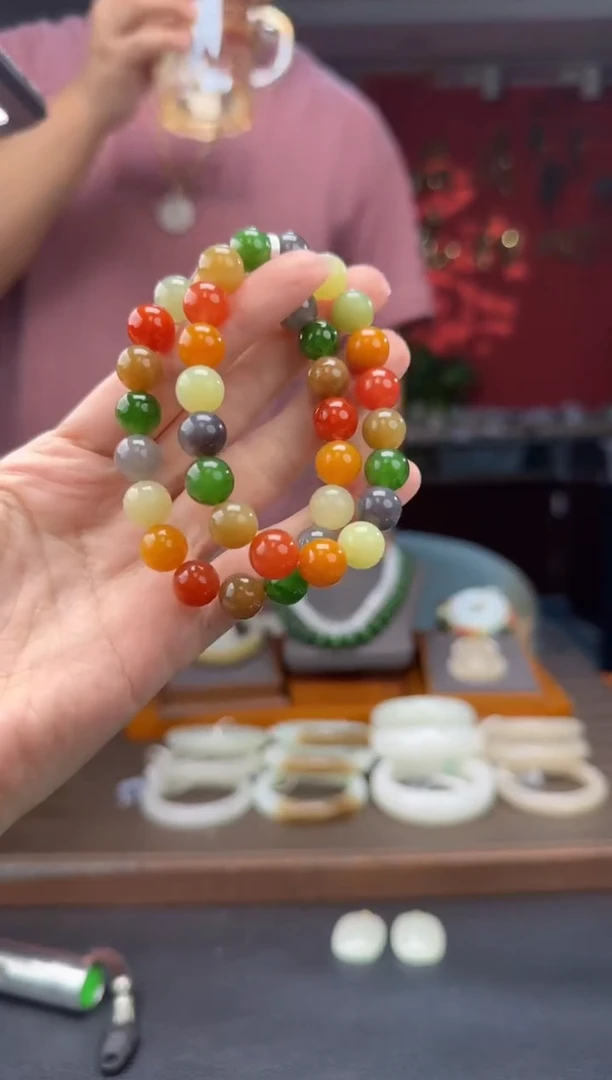 手串未镶嵌和田玉多宝单圈手串多样性发货拍一发一