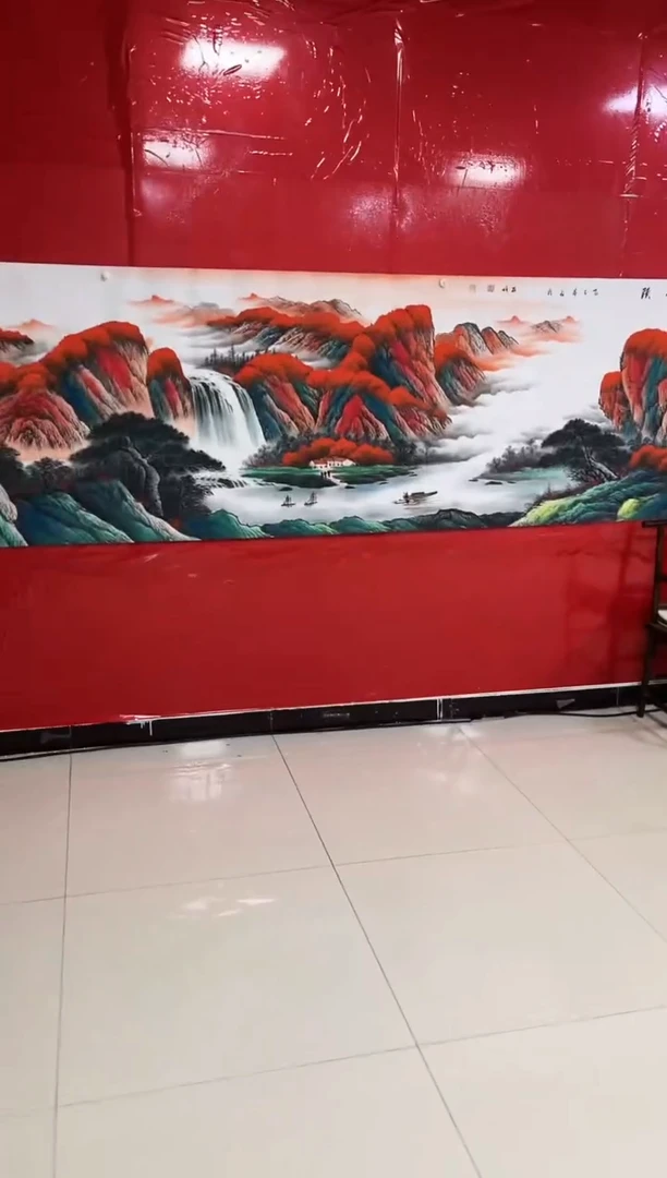 国画陈丽娟-丈二-山水