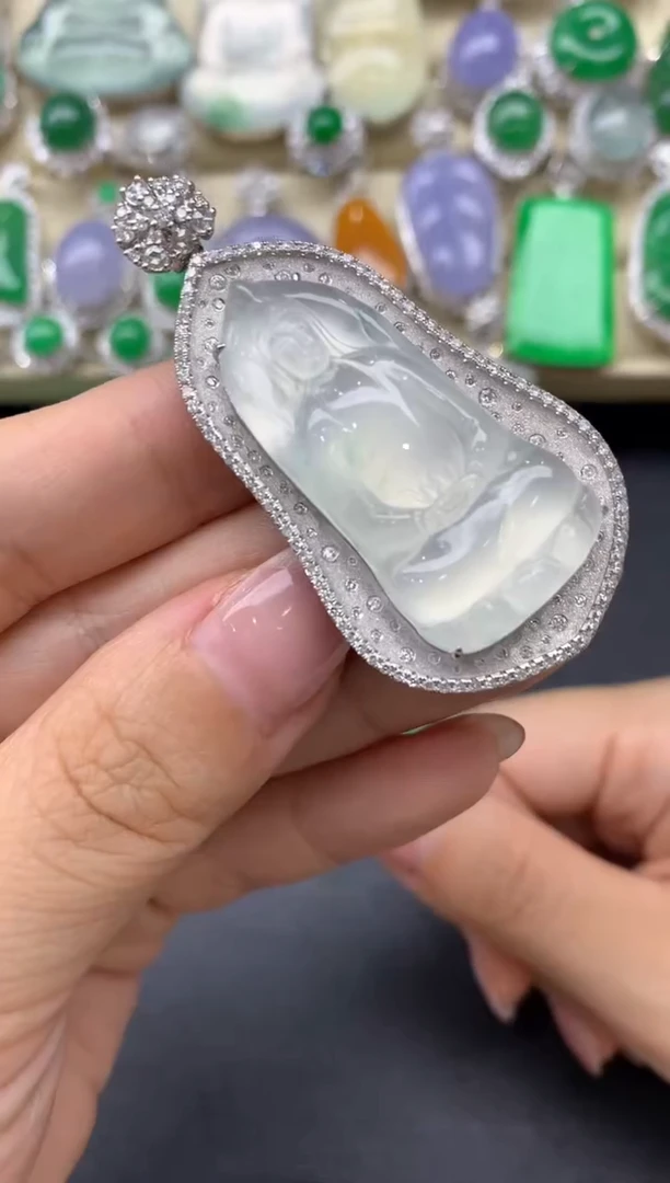 【闪购商品】翡翠颈饰18K金镶嵌503-中国好珍宝