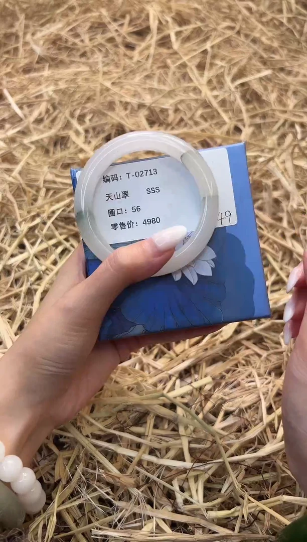 未镶嵌手镯石英质玉T02713-56