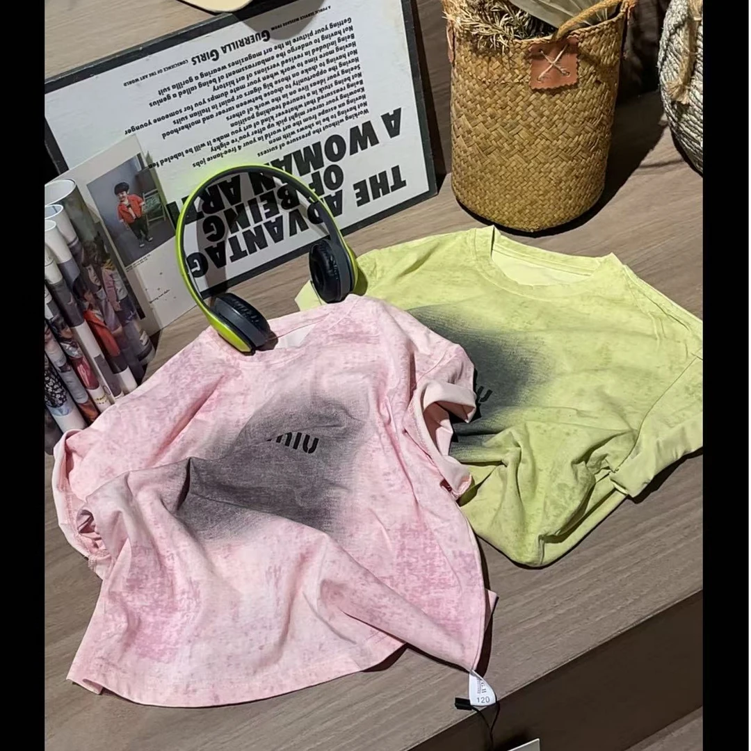 505682  韩版男童女童舒适时尚洋气百搭日常短袖