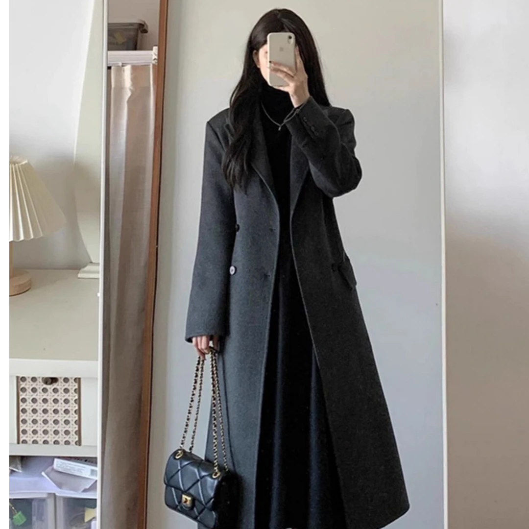 Q1001-1200秋冬季单面呢子大衣女士外套（请勿乱拍对应编码下单）